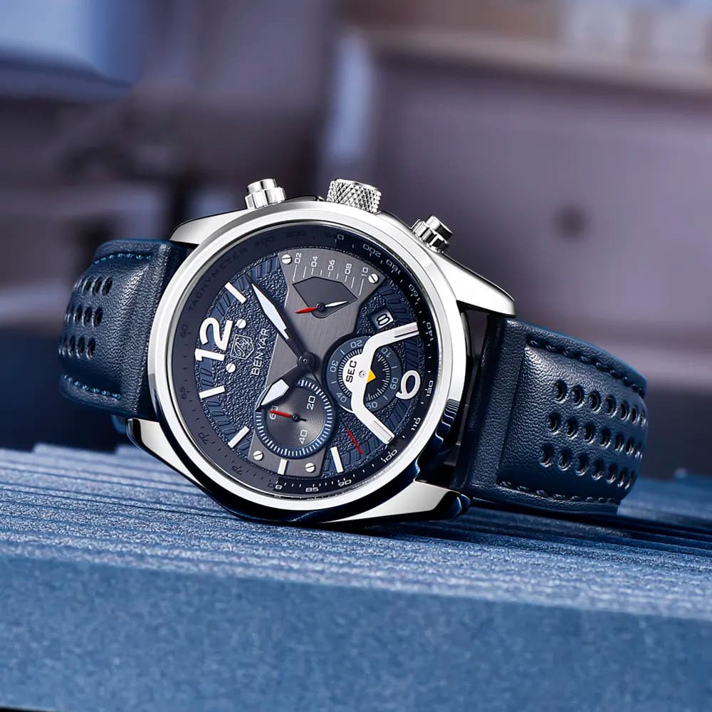 Relógio Esportivo Com Pulseira de Couro - Rare Benyar