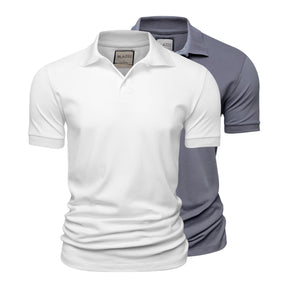 Kit 2 Polos Piquet Algodão Pima